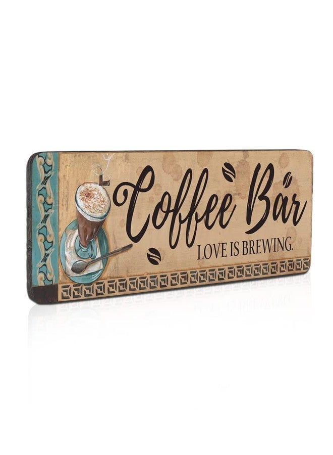 WANGIRO Wood Hanging Coffee Signs - Stylish Coffee Bar Wall Decor and Station Sign - Perfect for Home or Office - Image 1